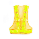  Road Traffic Emergency LED Warning Flashing Vest Wearable Safety Reflective Strap LED Running Reflective Jacket Battery LED Vest