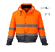  High-Visibility Road Construction Workers Safety Wear Yellow Jacket Reflective