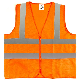 Safety Clothing High Visibility Orange Reflective Safety Vest