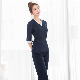  Wholesale Women′s Beauty Salon Overalls Sets 2021 New Beautician Health Foot Bath Technician 2PCS Set Workwear Uniform Clothes