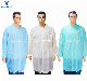  Factory Protective Visitor Dust Polypropylene SMS Microporous Nonwoven PP Disposable Lab Coat