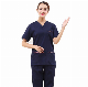  Women′s  Nurse Long Scrubs Lab Clothes Coat