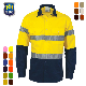  Poly Cotton Reflective Mens Long Sleeve Hi Vis Work Shirt