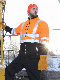  En20471 High Visibility Fluorescent Orange Work Uniform Windproof Safety Jackets