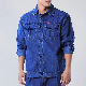  Season Denim Overalls Suit Men′s Long-Sleeved Thin Section Wear-Resistant Breathable Workshop Machine Repair Labor Insurance Uniform