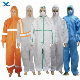  Factory Supplier OEM CE Type4/5/6 Work Uniform Hooded Coveralls Disposable Suit