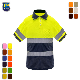  Safety Short Sleeve T-Shirt Reflective Stripes Safety Hi-Vis Yellow Knitted Shirt