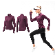 Wholesale Slim Fit Sports Pullover Long Sleeve Athletic Apparel for Women, Custom Workout Hiking Clothing Street Wear Hoodless Sweatshirt with Zipper manufacturer