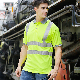  Reflective Quick-Drying Clothes Summer Breathable Men′s and Women′s Short-Sleeved T-Shirt Sanitation Work Clothes Traffic Riding Reflective Clothes