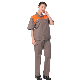  Summer Short Sleeve Contrast Color Supermarket Workwear Ladies Clothes Work Uniform Work Clothes Woman