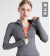 Zip Long Sleeve Yoga Jackets Plus Size Sports Yoga Tops Womens Running Coat Workout Wear Gym Fitness Apparel manufacturer