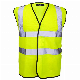  Reflective Workwear Waistcoat Colourful Safety Vest Clothing for Women Men-Yellow