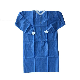 Non Woven Lab Coat Manufacturers School SMS Lab Coats Soft Breathable Snaps Lab Coats Water Resistant Disposable Visit Coat with with Pockets