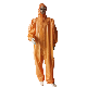  Cheap Bulk OEM High Quality Orange Microporous Manufacturer Disposable Coverall Boiler Suit Mens Work Jumpsuit Type 5 6 Protective Clothing