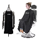  Wholesale Waterproof Gown Hair Cutting Black Hairdressing Polyester Custom Logo Barber Apron Salon Cape