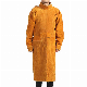  Leather Welding Apron with Sleeve, Heavy Duty Welding Jacket, Heat Flame Resistant Weld Coat for Men Women