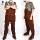 Brown Cow Leather Flame Retardant Safety Work Welding Bib Pants Overalls