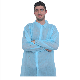  Disposable Industrial PP Nonwoven Lab Coat with Press Buttons for Lab