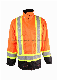  Hi-Vis Orange Safety Refelctive Mens Work Waterproof Winter Parka Coat