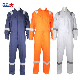  Stock Available 240GSM 100% Cotton Multiple Sizes Blue Orange White High Visibility Reflective Uniform Workwear Working Coveralls Boilersuit