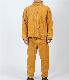  Factory Supply Cowhide Split Fireproof Labor Welder Work Safety Clothing Smelting Welding Leather Working Clothes