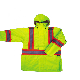  Rain Jacket Mens High Visibility Work Wear Waterproof Windproof Worker Uniform