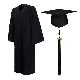  College Student Bachelor Academic Graduation Gowns with Hat & Hood for University