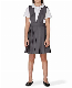  Custom Cotton Strap Plaid Jumper Dress for Girls International School Uniform