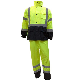  Customized Winter Padded Reflective Safety Coverall Workwear Security Jacket and Pants Uniform