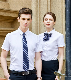  Summer Apparel White Short Shirt for Men and Ladies Non-Ironing Shirt Can Export with Low Price