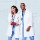  Wholesale Designs Inner Pockets Notched Collar Hospital Work Robe Doctors