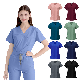  Hospital Uniforms Medical Scrubs Dress V-Neck Short-Sleeved Multi-Color Breathable Fashionable Nurse Uniform
