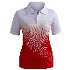  Wholesale Golf Sports Women Sublimation Polo Shirt Uniform with Custom Full Page Logo