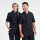  Custom Cook Coat Black Luxury Short Sleeve Kitchen Chef Shirt Cooking Jacket Uniform