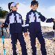 Primary School Uniform Student′s Outdoor Clothes Thickened with Hood