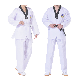  V-Neck Taekwondo Uniform, Itf Custom Logo Suits for Children Adults & MMA Martial Arts