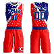  High Quality Men Custom Reversible Youth Sublimation Printing Basketball Uniform