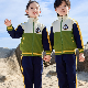  Hot Sale Children Spring Autumn Sportwear Green Set Primary School Uniform