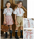  Custom Children Pleated Skirt Kids Shirt Kindergarten Primary High School Uniform