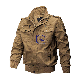  Custom Logo OEM Design Windproof Satin Baseball Mens Winter Waterproof Bomber Jacket