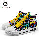  High Quality Colorful Canvas Middle Cut Men Casual Skate Shoe