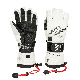 Thermal Action Protective 5-Finger Ski Gloves White Electrically Heated