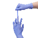  2021 Cotton Glove Boxing Work Knit Wrist Blue Nitrile Coated Gloves Latex