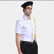  65% Polyester 35% Cotton Cheap White Security Uniform Shirt