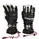 Inner Palm Protection Split Finger Ski Gloves Black Basic