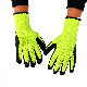  Winter Warm Plus Fleece Thickening Wrinkle 1/4 Coated Gloves Wear-Resistant DIP Rubber Winter Anti-Freeze Labor Protection Gloves Wholesale