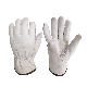 Hot Sales Winter Warm Grade White Fashion Soft Lining Driver Cowhide Leather Work Safety Gloves manufacturer