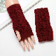  Knitted Half-Finger Women′s Winter Wool Crochet Men′s Long Warm Leaky-Finger Gloves