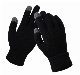  High quality fashion safety acrylic knitted winter warm gloves texting gloves unisex custom logo gloves