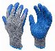  Knit Work Safety Labor Gloves, Textured Rubber Latex Coated for Construction, 12-Pairs, Men′ S Large